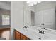 Bright bathroom with double sink vanity, ample counter space, and modern mirrors at 3451 Fairway Dr, College Park, GA 30337