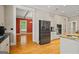 Modern kitchen featuring stainless steel appliances and granite countertops at 3451 Fairway Dr, College Park, GA 30337