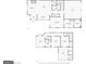 Complete home floor plan showcasing both levels, including bedrooms, living spaces, and garage layout at 185 Central Ave, Fayetteville, GA 30214