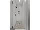 Clean and modern shower with mosaic tile floor and built in niche at 185 Central Ave, Fayetteville, GA 30214