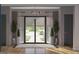 Elegant entryway with double doors leading to a well-landscaped backyard at 0 Ebenezer Rd # 4, Fayetteville, GA 30215