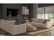 Modern living room with comfortable seating and a cozy fireplace at 0 Ebenezer Rd # 4, Fayetteville, GA 30215
