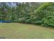 Beautiful green backyard with tall trees and lots of room to enjoy at 527 Malcom Rd, Covington, GA 30014