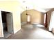 Spacious main bedroom featuring a vaulted ceiling and ceiling fan at 2841 Heritage Ln, Morrow, GA 30260