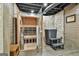 Finished basement featuring a sauna and cold tub perfect for relaxation and wellness at 30 Dorset Ct, Sharpsburg, GA 30277