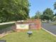 Bennett's Mill Middle School brick sign with 