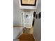 Stairway with wood steps and gray walls leading to upper level at 120 Alfred Dr, Carrollton, GA 30116