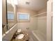 Bathroom features a granite countertop and updated shower at 3456 Spring Cir, Decatur, GA 30032