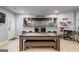 Entertainment basement space with a pool table, bar, and home theatre setup at 1492 Bourdon Bell Se Dr, Conyers, GA 30013