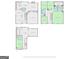 Complete floorplans of the home including the basement, main floor, and second floor layout at 1492 Bourdon Bell Se Dr, Conyers, GA 30013
