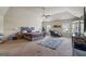 Spacious main bedroom featuring high ceilings and an abundance of natural light at 1492 Bourdon Bell Se Dr, Conyers, GA 30013