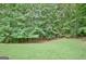 Lush green backyard with a backdrop of dense trees at 4135 Coursey Lake Rd, Douglasville, GA 30135