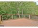 A spacious deck overlooking a private backyard and lush greenery; great for outdoor living at 4135 Coursey Lake Rd, Douglasville, GA 30135