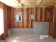 Unfinished basement with a wood frame and electrical panel at 2225 Blue Ridge Ln, Conyers, GA 30012
