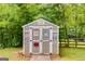 Charming backyard shed, adding character and functionality to the outdoor space at 90 Thomas Overby Dr, Sharpsburg, GA 30277