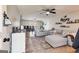 A living room with two gray sofas and a dining table at 327 Old Muse Rd, Carrollton, GA 30116