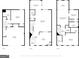 Floor plans showing the layout for floors 1, 2, and 3 at 733 Wexford Cove Way, Mableton, GA 30126
