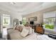 Stylish home office with a marble floor, and a comfortable seating area at 1952 Sugarstone Dr, Lawrenceville, GA 30043