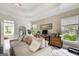 Comfortable living room with cozy sofa, large windows and greenery for a serene and inviting atmosphere at 1952 Sugarstone Dr, Lawrenceville, GA 30043