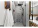 Modern bathroom features a tiled shower with dual shower heads and built-in benches at 103 Chipstone Ct, Peachtree City, GA 30269