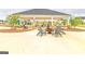 Community pavilion featuring an outdoor seating area with chairs, a fire pit and access to a playground at 1662 Fuma Leaf Way # 308, Mcdonough, GA 30253