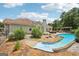 Backyard features a pool, wooden pergola, and a well-maintained outdoor space at 1422 New Holland Cir, Mcdonough, GA 30252