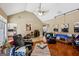 Spacious living room featuring high vaulted ceilings and abundant natural light at 1422 New Holland Cir, Mcdonough, GA 30252