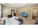 Spacious bedroom featuring tray ceilings, neutral colors, and plenty of natural light at 1422 New Holland Cir, Mcdonough, GA 30252