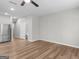 Open living space with modern flooring and bright neutral paint at 3135 Journal Ct, Decatur, GA 30035