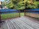 View of the back yard from the wooden back deck at 990 Hickory Bend Rd, Atlanta, GA 30349