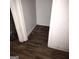 Small closet with dark floors and fresh paint at 5420 Herndon Blvd, Morrow, GA 30260
