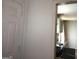 View of kitchen with gray cabinets and countertops at 5420 Herndon Blvd, Morrow, GA 30260