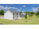 New construction home featuring a white exterior with black roof and green grass at 1628 Palladian Dr, Lithonia, GA 30058