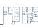 Floor plan showcasing spacious layout with multiple bedrooms, living spaces, and garage at 1628 Palladian Dr, Lithonia, GA 30058