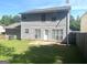 Exterior view of the backyard featuring a patio and view of the two-story home at 755 Kilkenny Cir, Lithonia, GA 30058
