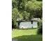 Storage shed in the backyard of the property at 402 Stone St, Oxford, GA 30054