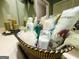 Decorated bathroom counter with a collection of toiletries and candles, adding a personal touch at 280 Emerald Lake Dr, Fayetteville, GA 30215