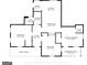 Detailed floor plan showing layout with dimensions for each room in the home at 5880 Mulberry St, Austell, GA 30168