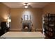 Open-concept living room with fireplace, creating an inviting atmosphere for relaxing and entertaining at 5880 Mulberry St, Austell, GA 30168