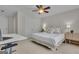Bedroom with natural light, neutral decor, and a ceiling fan at 140 Olivia Ct, Fayetteville, GA 30215