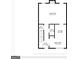 Detailed floorplan showcases the layout of the living room, kitchen, and bathroom at 1099 Westfield Se Trce, Smyrna, GA 30082