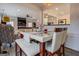 Dining area adjacent to a living room with modern decor at 2587 Alvecot Cir, Atlanta, GA 30339