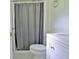 Bathroom featuring a walk-in shower, toilet, and vanity at 260 Sharon Dr, Fayetteville, GA 30214