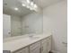 Well-lit bathroom featuring a single sink vanity and shower/tub combo at 8732 Lakeview Commons # 51, Jonesboro, GA 30238