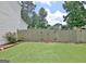 Backyard with privacy fence at 332 Aster Ridge Trl, Peachtree City, GA 30269