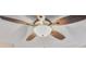 Neutral-toned ceiling fan with five blades and frosted-glass light fixture at 747 Gardenside Cir, Marietta, GA 30067