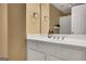 Bathroom with a white vanity, white countertop and neutral paint at 3245 Bywater Trl, Roswell, GA 30075