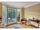 Bright living room with bay windows, hardwood floors, and a cozy seating area offering natural light and charm at 3245 Bywater Trl, Roswell, GA 30075
