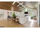 Spacious living room with vaulted wood ceilings, fireplace, and ample natural light at 2944 Braithwood Ne Ct, Atlanta, GA 30345