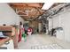 Spacious unfinished basement area with exposed ceiling, and open layout at 140 Alford Dr, Fayetteville, GA 30215